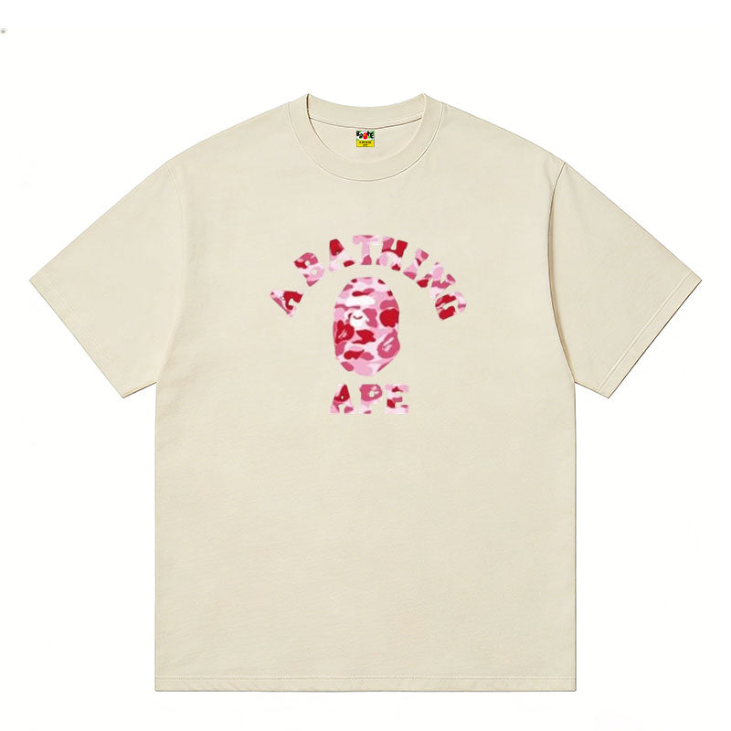 A BATHING APE Kaos Logo Seri Huruf, Unisex '"COD '"  AP-204