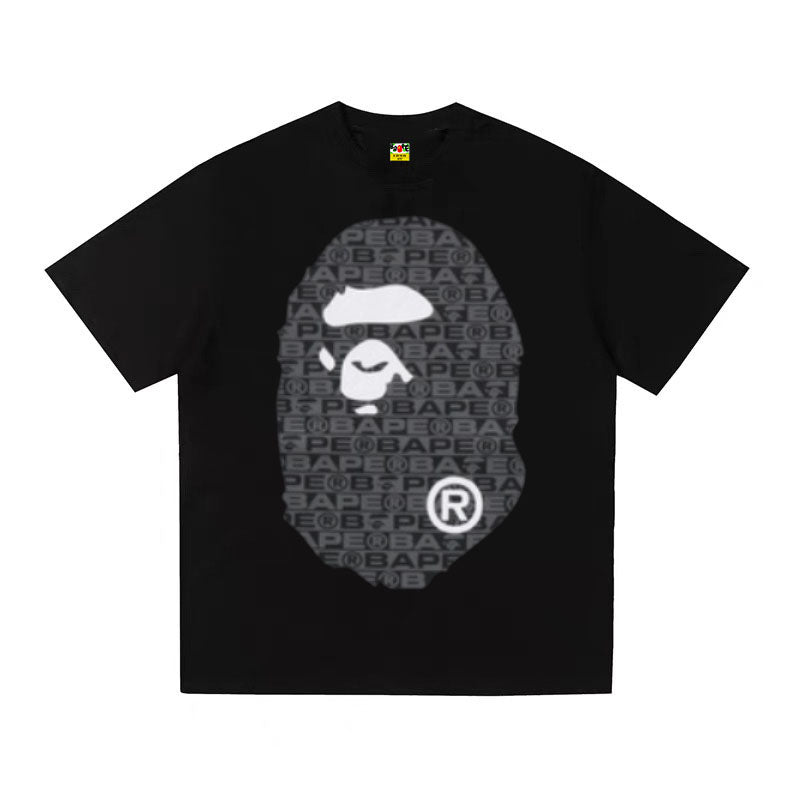 A BATHING APE Kaos Logo Seri Huruf, Unisex '"COD '"  AP-210