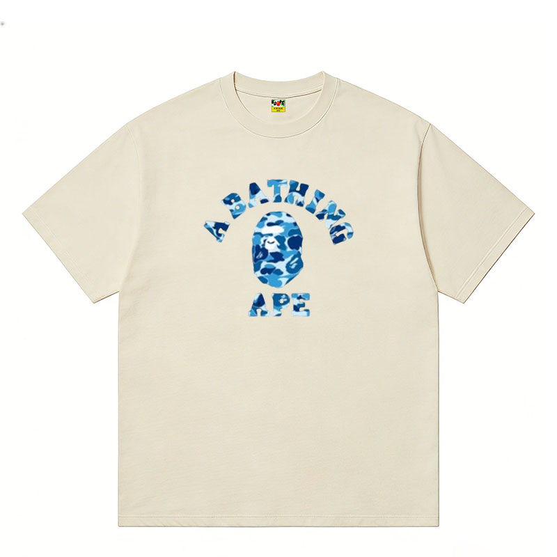 A BATHING APE Kaos Logo Seri Huruf, Unisex '"COD '"  AP-205