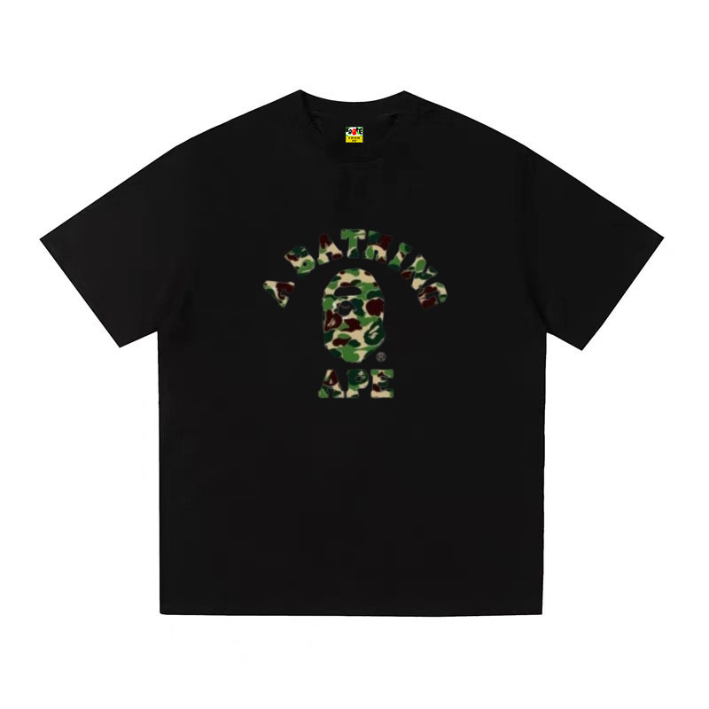 A BATHING APE Kaos Logo Seri Huruf, Unisex '"COD '"  AP-203