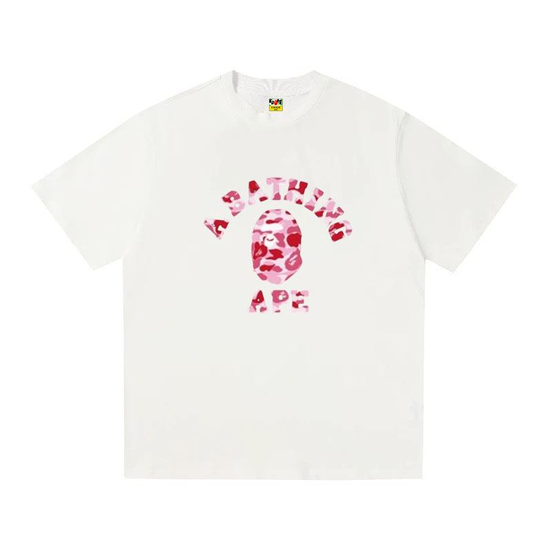 A BATHING APE Kaos Logo Seri Huruf, Unisex '"COD '"  AP-204