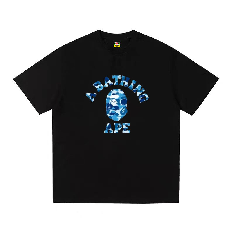 A BATHING APE Kaos Logo Seri Huruf, Unisex '"COD '"  AP-205