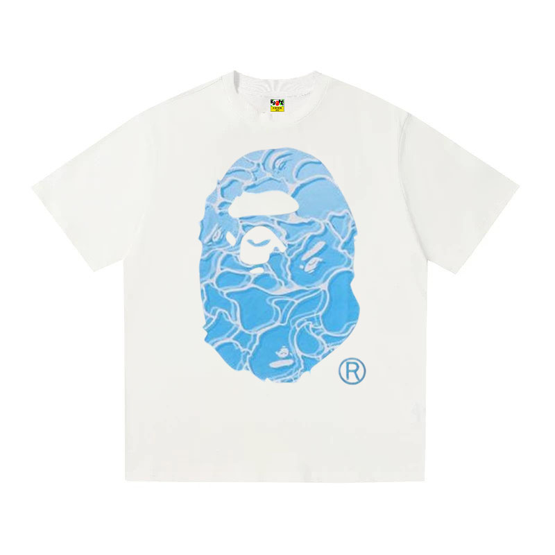 A BATHING APE Kaos Logo Seri Huruf, Unisex '"COD '"  AP-215