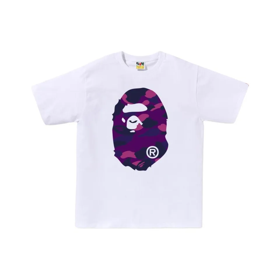 A BATHING APE Kaos Logo Seri Huruf, Unisex '"COD '"  AP-200