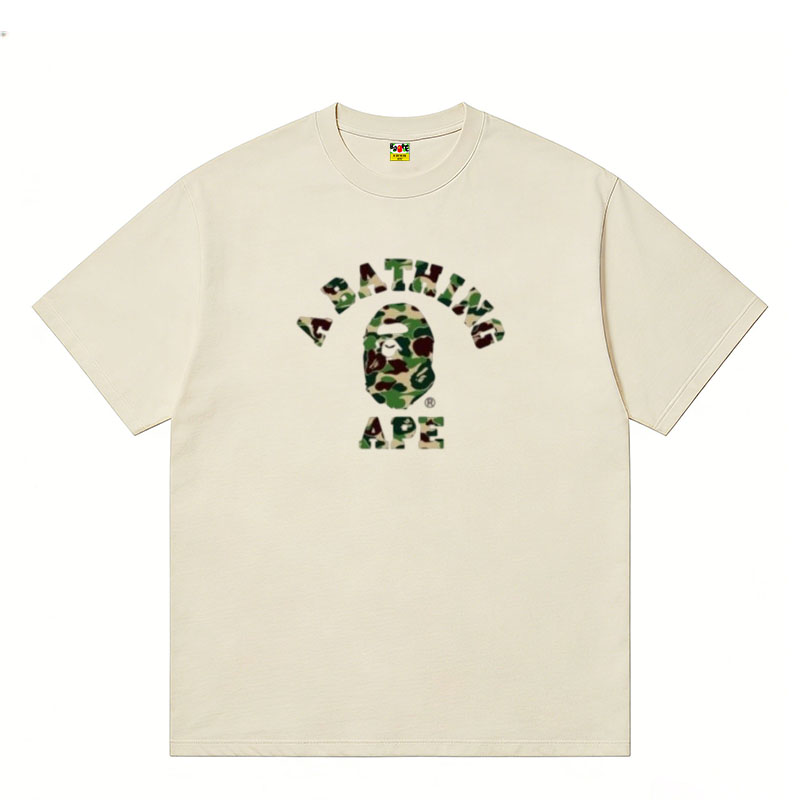 A BATHING APE Kaos Logo Seri Huruf, Unisex '"COD '"  AP-203