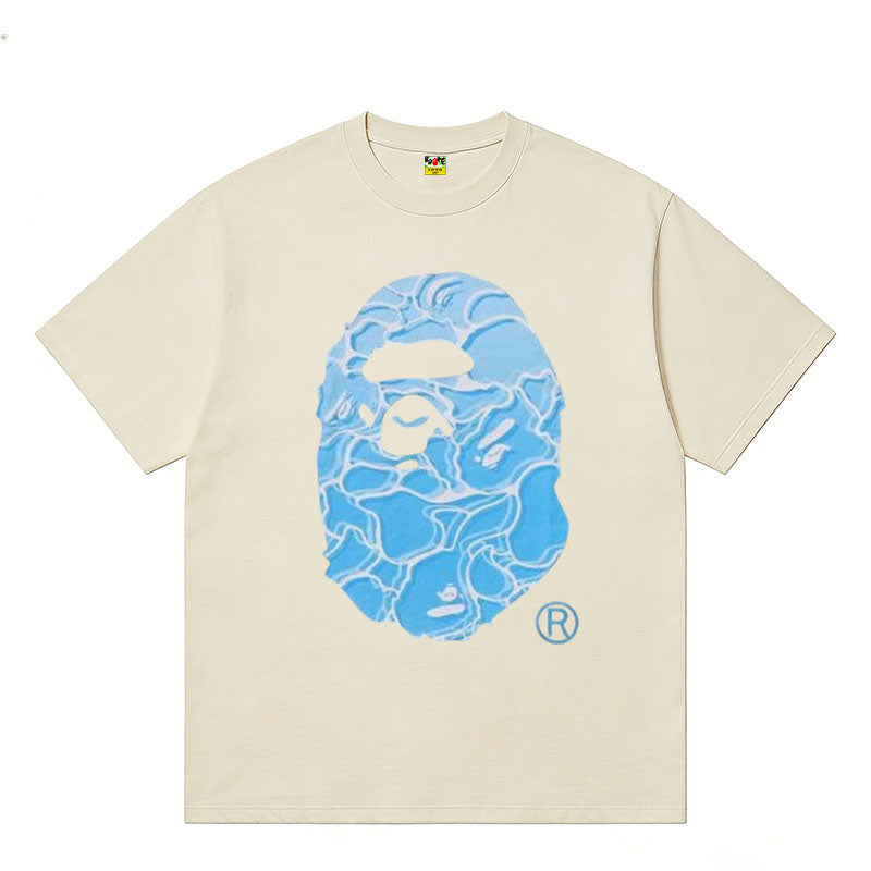 A BATHING APE Kaos Logo Seri Huruf, Unisex '"COD '"  AP-215
